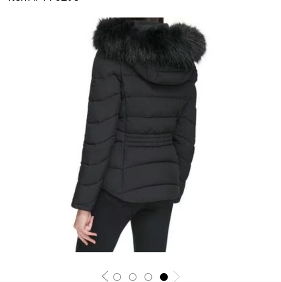 Calvin Klein Ladies XL Black Puffy Hooded Jacket - Picture 13 of 16